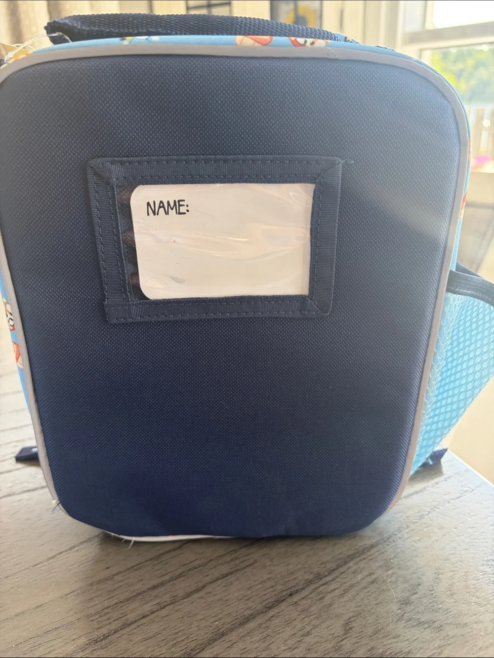 Bluey Kids Lunch Bag - Blue and Orange Character Design